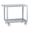 Welded Service Cart, 2 Shelves with Flush Top Shelf, 1200 Lbs. Capacity