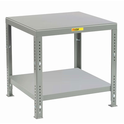 Adjustable Height Steel Top Machine Table, 2000 lbs. Capacity