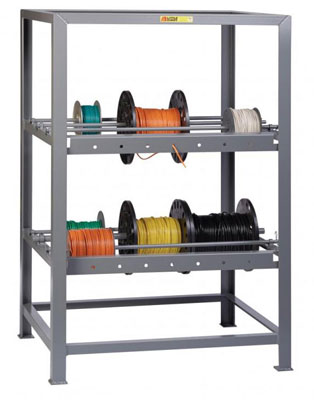 All-Welded Wire Reel Rack, 2 Spindles