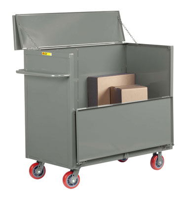 Security Box Truck w/ Solid Sides & 6" Polyurethane Casters