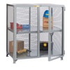 Visible Contents WeldedStorage Locker w/ 1 Center Shelf, 36" Deep