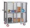 Mobile Security Locker, Welded Handle, 1 Adjustable Center Shelf, 2,000 lbs. Capacity