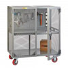 Tool Security Cart w/ Pegboard Tool Storage, 1 Center Shelf