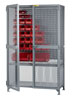 Tool Storage Locker with Louvered Panel