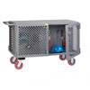 2 Sided Mobile Maintenane Cart w/ Pegboard or Louvered Panel