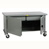 Mobile Heavy Duty Cabinet Workbench w/ 2 Drawers
