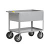 12' Deep Cushion Load Shelf Truck, 10' Solid Rubber Puncture-Proof Casters (1,200 lbs. capacity)