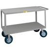 Flush-Handle Instrument Cart without Vinyl, Flush Shelves