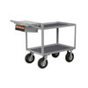 Instrument Cart with Writing Shelf and Storage Pocket, Lipped Shelves with Vinyl (1,200 lbs. capacity)