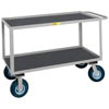 Flush-Handle Instrument Cart with Vinyl, Lipped Shelves