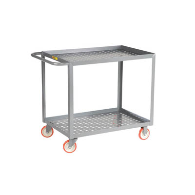 Welded Service Cart with Perforated Deck 