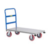 Platform Truck With Corner Bumpers 24"W, Rolling Bumpers (3,600 lbs. Capacity)