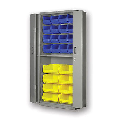 BDSC Series - Bi-Fold Door Cabinets w/Bins - 78' High
