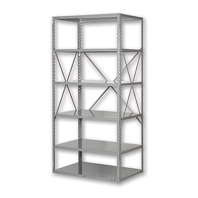 BR Series Shelf Racks - 6 Shelves, 12"D x 36"W x 72"H