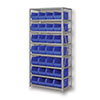  8 Shelf - BR Series Shelf Bin Rack, 18' Deep