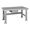 FD Series Welded Steel Benches Basic + Drawer 120"  Wide