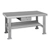 FSD Series Welded Steel Benches Basic + Shelf & Drawer 120"  Wide