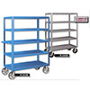 H Series, 5 Shelf,  Heavy Duty Stock Carts, 24'Wide