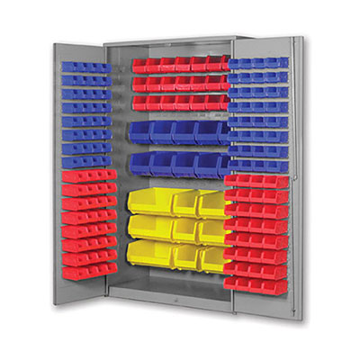 HDBC Series - Style A - Heavy Duty Flush Door Storage Bin Cabinets