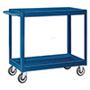 SC Series Tray Top Stock Carts - 2 Shelves, 24"W x 36"D x 36"H