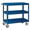 SC Series Tray Top Stock Carts - 3 Shelves, 18'W