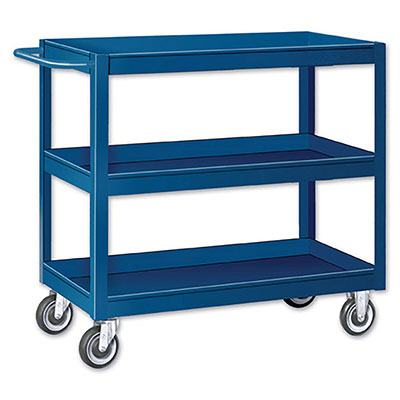 SC Series Tray Top Stock Carts - 3 Shelves, 18"W