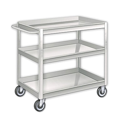 3 Shelf, SC-SS Series Stainless Steel Stock Carts