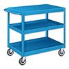 SCF Series Flat Top Stock Carts - 2 Shelves, 18'W