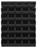 Louvered Panel w/ (35) 14-3/4" Long Bins, 48" Long