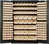 All Welded Bin Cabinet w/ 171 Multi Size Bins, 48' Wide