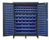 Super Wide Colossal All Welded Storage Cabinet w/ 227 Multi Size Bins, 60' Wide