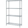 4 Shelf Chrome Wire Shelving Unit