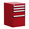 L3ABD-2807, Stationary Compact Cabinet, 4 Drawers with Partitions