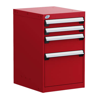 L3ABG-2807, Stationary Compact Cabinet, 4 Drawers with Partitions 