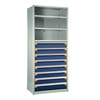 R5SEE-874801, Shelving with Drawers, 5 Shelves & 8 Drawers