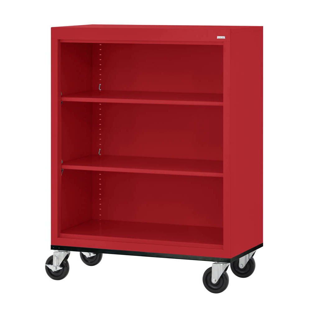 Mobile Bookcase - 2 Shelves - 5 Color Options