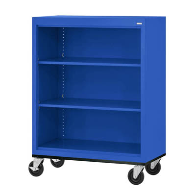 Mobile Bookcase - 2 Shelves - 9 Color Options