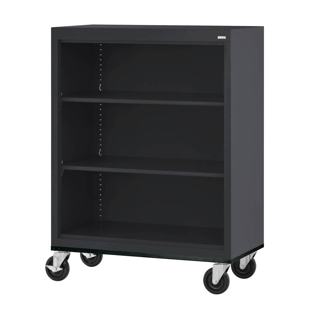 Mobile Bookcase - 2 Shelves - 9 Color Options