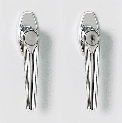 Handle Set, Polished Chrome Finish, Right Locking, Left Dummy