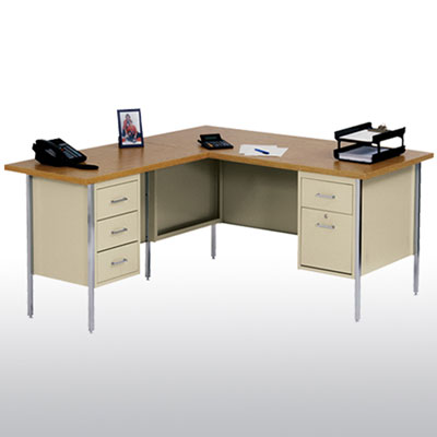 Sandusky Cabinets Lw2f4224po 500 Series L Shaped Desk Office