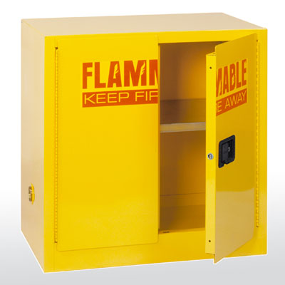 Compact Flammable Safety Cabinet - 22 Gallon Capacity 