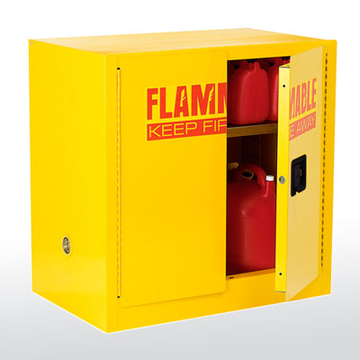 Compact Flammable Safety Cabinet - 22 Gallon Capacity 