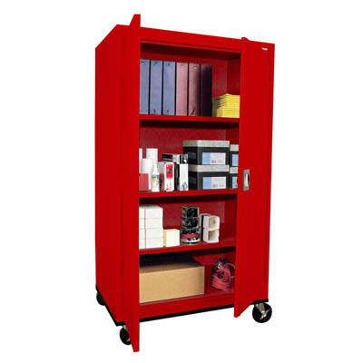 Transport Series Mobile Storage, 36"W, 3 Shelves - 5 Color Options