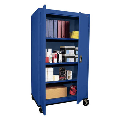 Transport Series Mobile Storage, 36"W, 3 Shelves - 9 Color Options