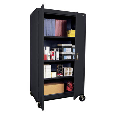 Transport Series Mobile Storage, 36"W, 3 Shelves - 5 Color Options