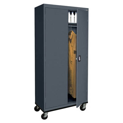 Transport Series Mobile Wardrobe Cabinet, 36"W - 5 Color Options