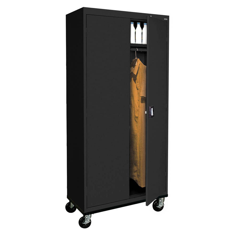 Transport Series Mobile Wardrobe Cabinet, 36"W - 5 Color Options