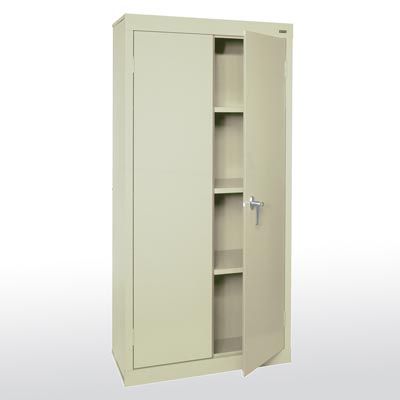 Valueline Series Fixed Shelves Storage Cabinet - 3 Color Options 