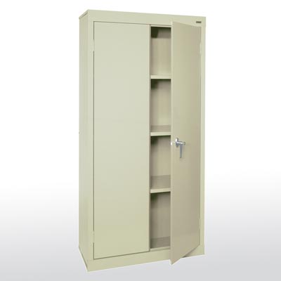 Valueline Series Fixed Shelves Storage Cabinet - 2 Color Options 