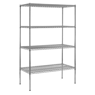 Chrome Wire Shelving - 48?W X 24?D X 86?H